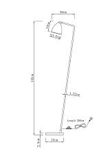 Торшер Moderli Otto V11001-F 1