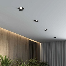 Встраиваемый светодиодный светильник Elektrostandard Slide 25083/LED 6W 4200K белый/чёрный a062942 3