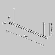 Линейный светильник Maytoni Technical LL312023 1