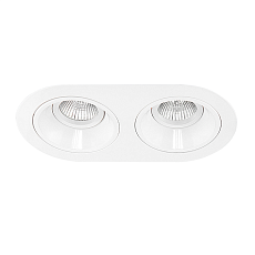 Комплект из светильников и рамки Lightstar Domino Round (214656+214606+214606) D6560606 2