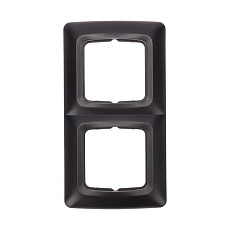 DEA Рамка 2-я горизонтальная Черный Металлик KRANZ KR-78-0346