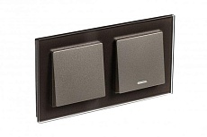 Рамка 2-постовая Systeme Electric AtlasDesign Nature мокко ATN320602