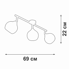 Потолочная люстра Vitaluce V4313-0/3PL 2