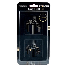 Рамка 2-постовая Stekker Катрин черный GFR00-7002-05 39519 1