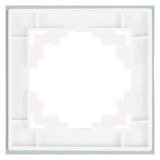 Рамка 1-постовая Stekker Катрин белый GFR00-7001-01 39517 2