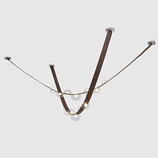 Подвесной светильник Crystal Lux BOSQUE SP7 L3000 BROWN/TRANSPARENT 3