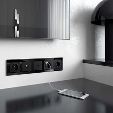 ТВ-розетка оконечная Werkel черный матовый W1183008 4690389157028 2