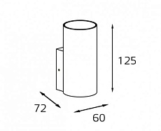 Настенный светильник Italline DANNY W1 black 1