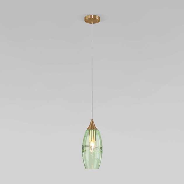 Подвесной светильник Eurosvet Lotus 50222/1 зеленый Фото № 1