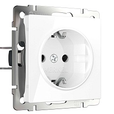 Розетка с заземлением Werkel белый W1171001 4690389155116