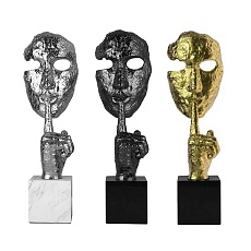 Статуэтка настольная ArtHomeDecor TOP SECRET 7091 SILVER & WHITE 1