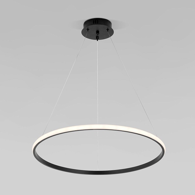 Подвесной светодиодный светильник Eurosvet Collars 90264/1 черный изображение 7 Подвесной светодиодный светильник Eurosvet Collars 90264/1 черный Фото № 7